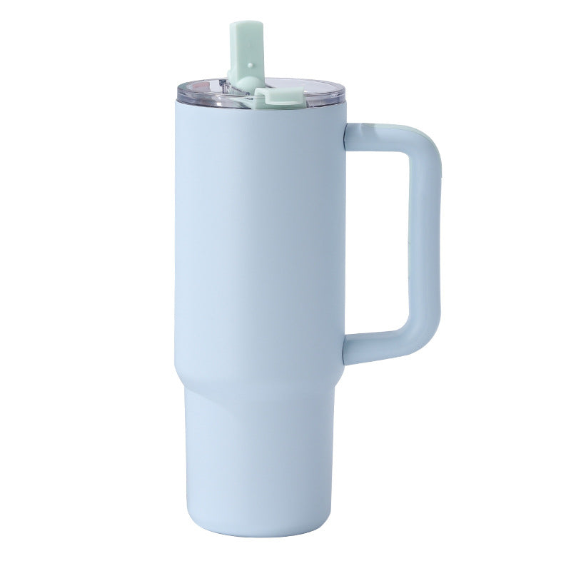 Wholesale Double-Layer 304 Stainless Steel Vacuum Insulated Car Cup Simple Modern Style Thermal Mug Cold Resistant Ice Dominating Cup